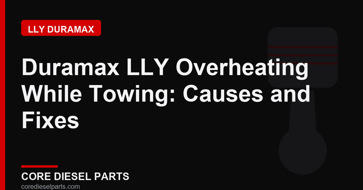 Duramax LLY Overheating While Towing: Causes and Fixes