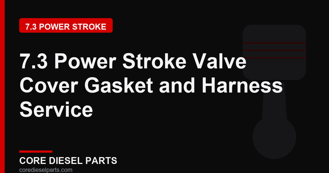 7.3 Power Stroke Valve Cover Gasket and Harness Service
