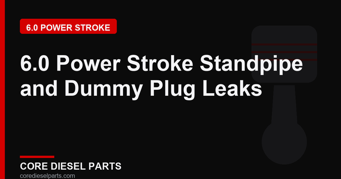 6.0 Power Stroke Standpipe and Dummy Plug Leaks