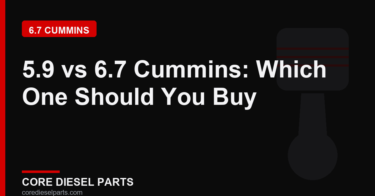 5.9 vs 6.7 Cummins: Which One Should You Buy