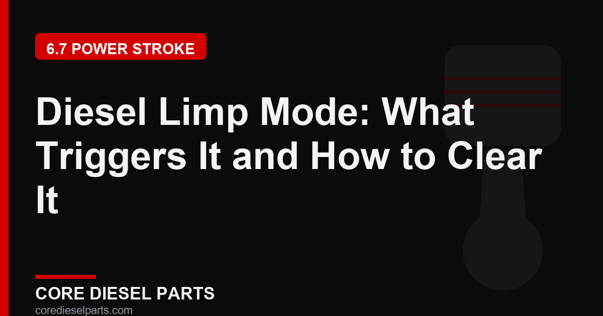 Diesel Limp Mode: What Triggers It and How to Clear It