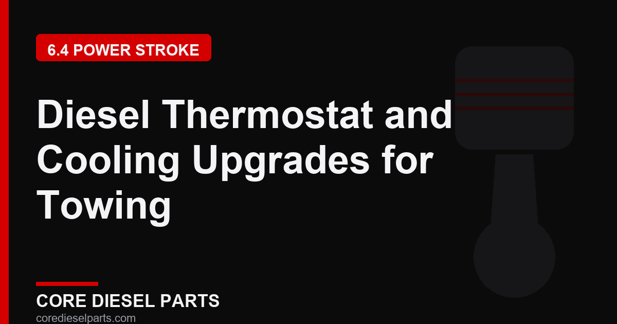 Diesel Thermostat and Cooling Upgrades for Towing