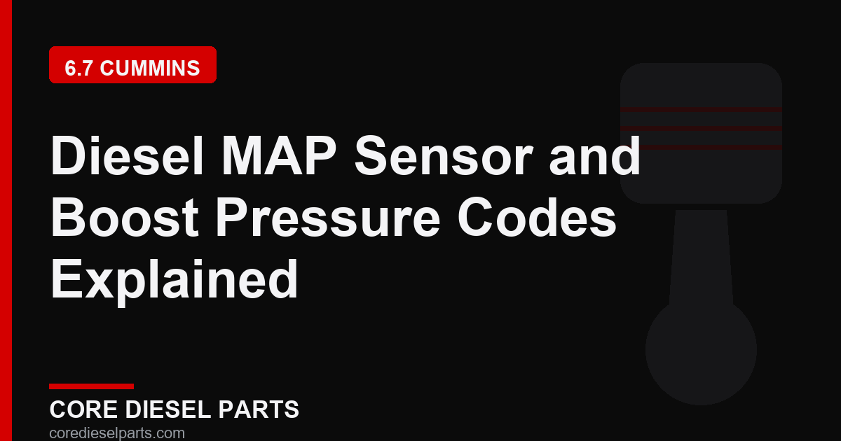 Diesel MAP Sensor and Boost Pressure Codes Explained