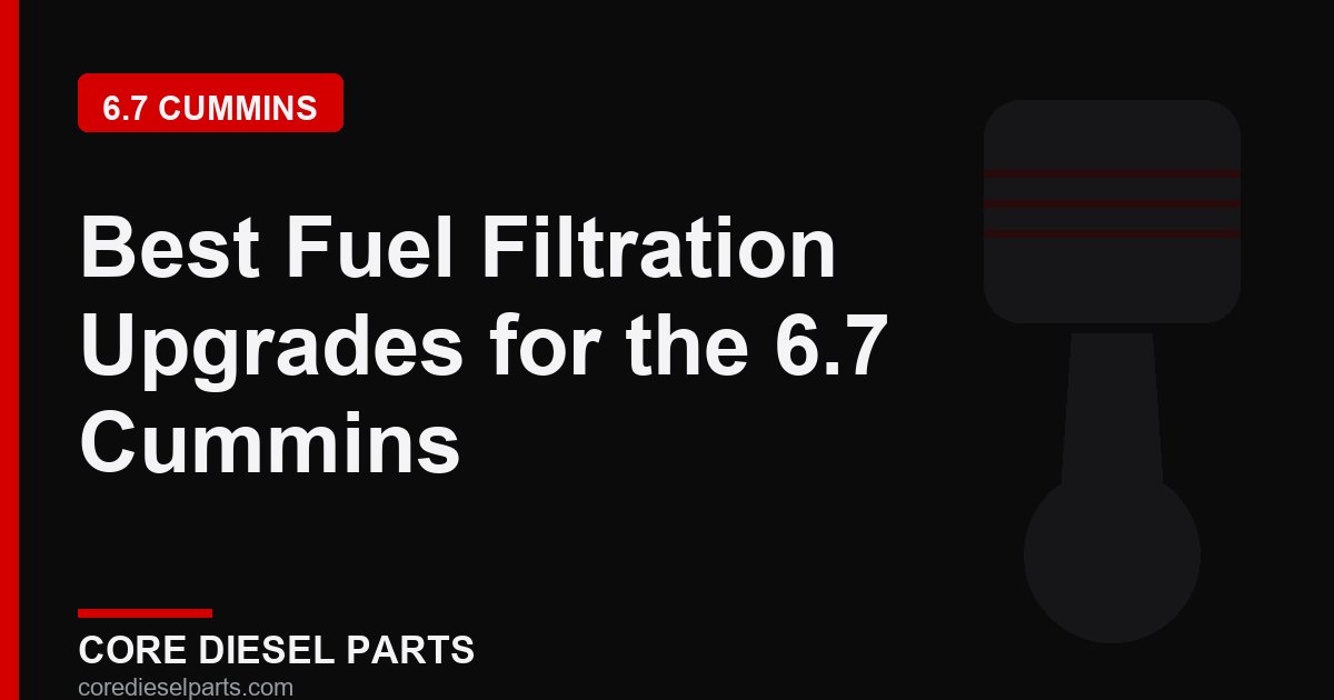 Best Fuel Filtration Upgrades for the 6.7 Cummins