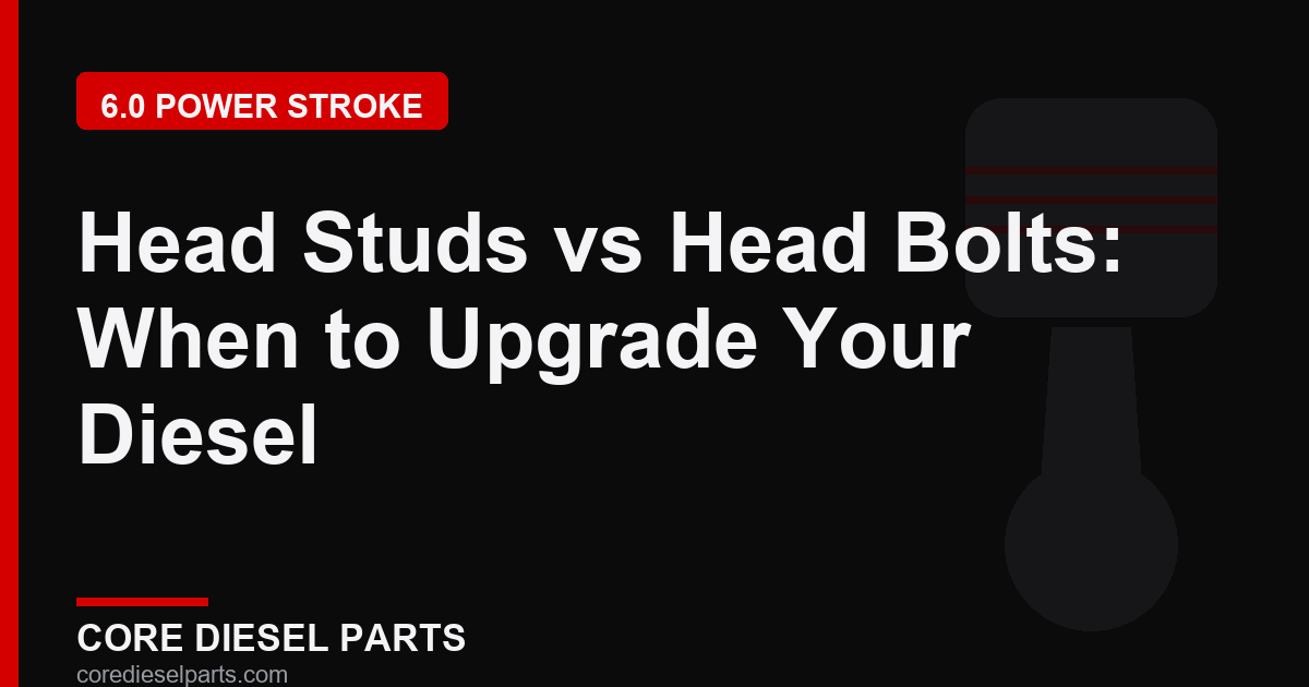 Head Studs vs Head Bolts: When to Upgrade Your Diesel