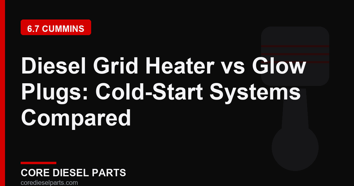 Diesel Grid Heater vs Glow Plugs: Cold-Start Systems Compared