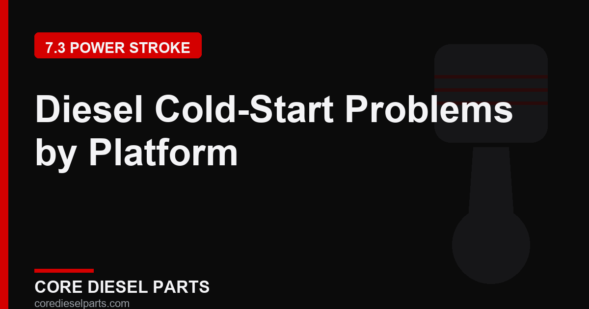 Diesel Cold-Start Problems by Platform