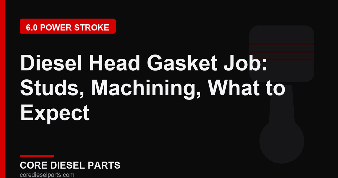 Diesel Head Gasket Job: Studs, Machining, What to Expect