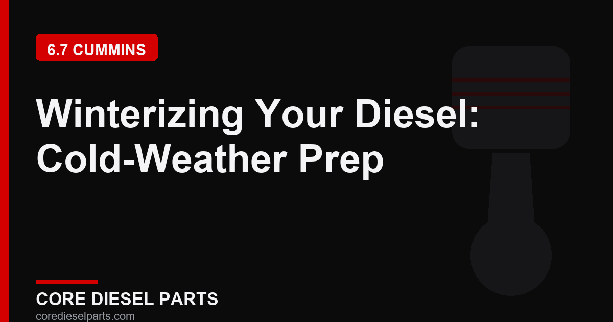 Winterizing Your Diesel: Cold-Weather Prep