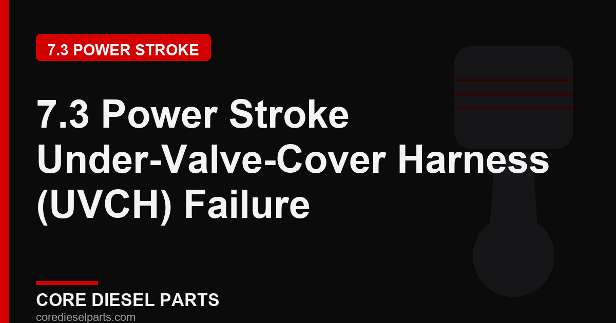 7.3 Power Stroke Under-Valve-Cover Harness (UVCH) Failure