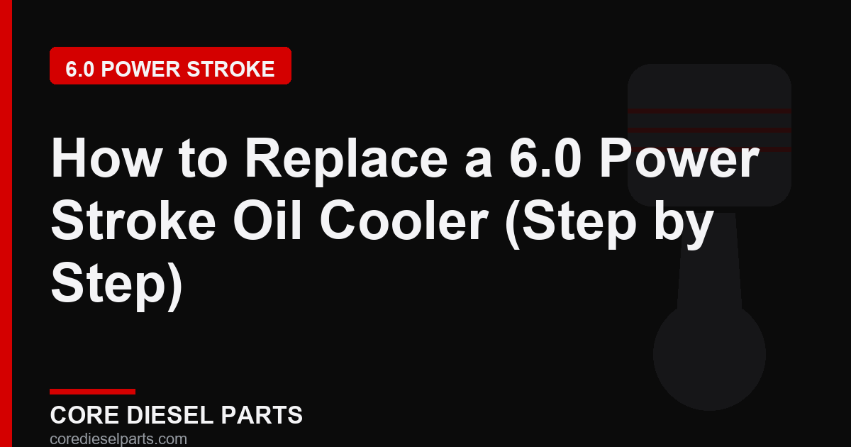 How to Replace a 6.0 Power Stroke Oil Cooler (Step by Step)