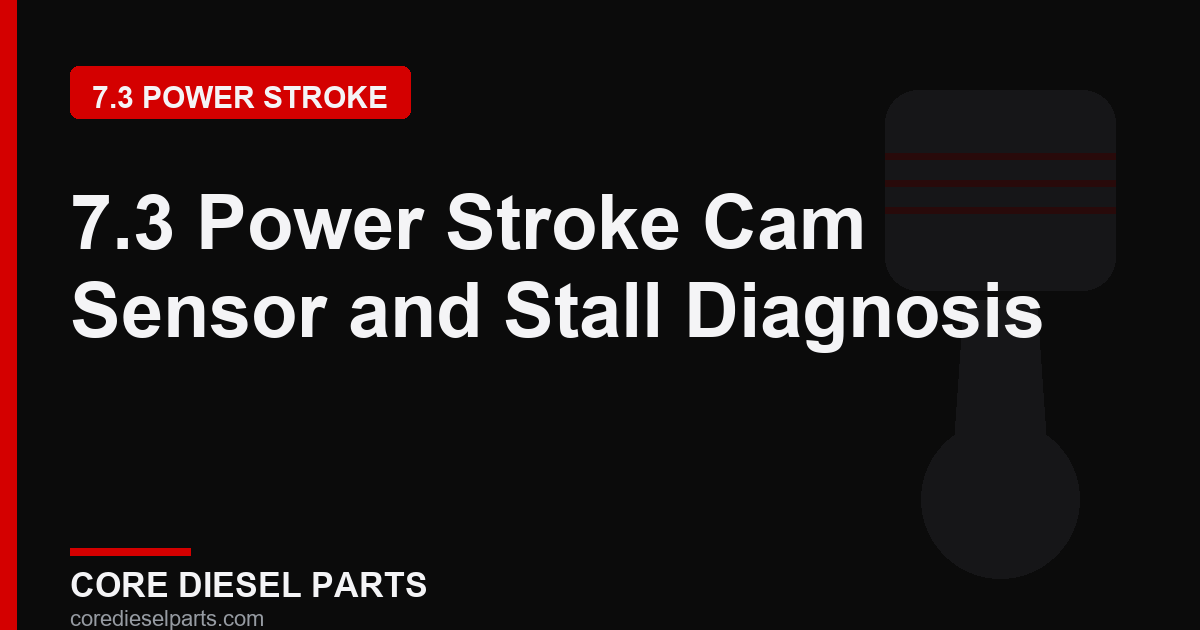 7.3 Power Stroke Cam Sensor and Stall Diagnosis