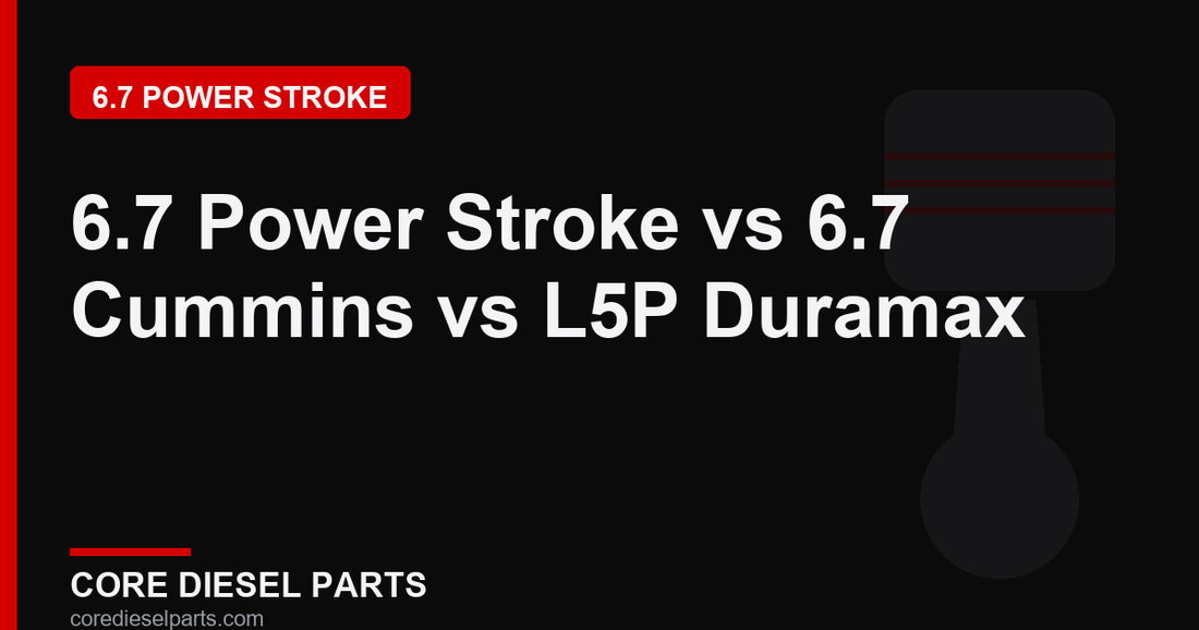 6.7 Power Stroke vs 6.7 Cummins vs L5P Duramax