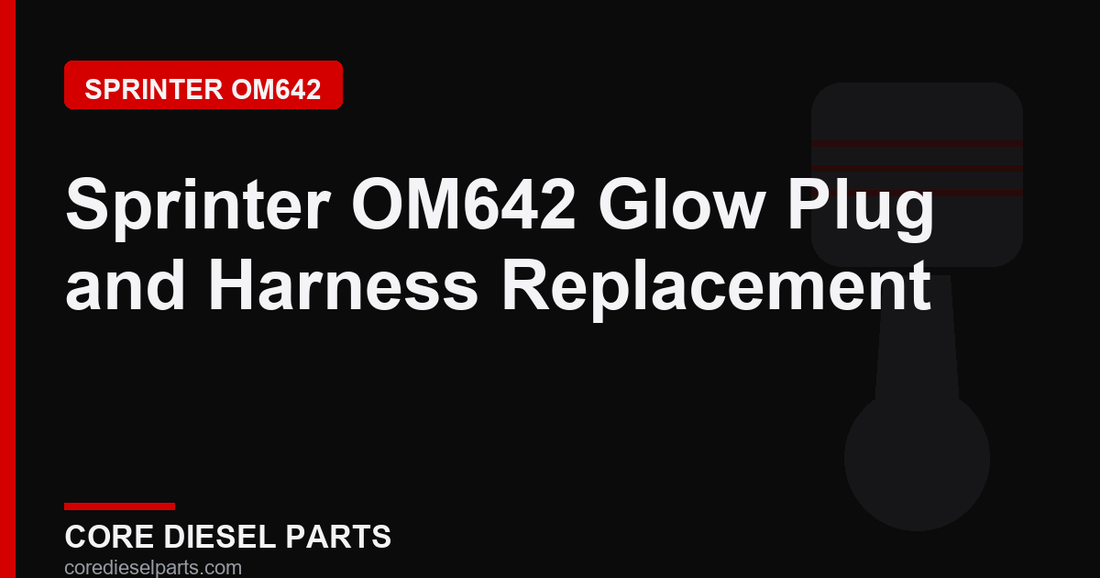 Sprinter OM642 Glow Plug and Harness Replacement