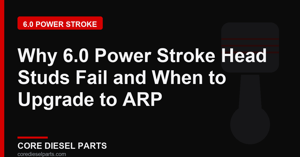 Why 6.0 Power Stroke Head Studs Fail and When to Upgrade to ARP