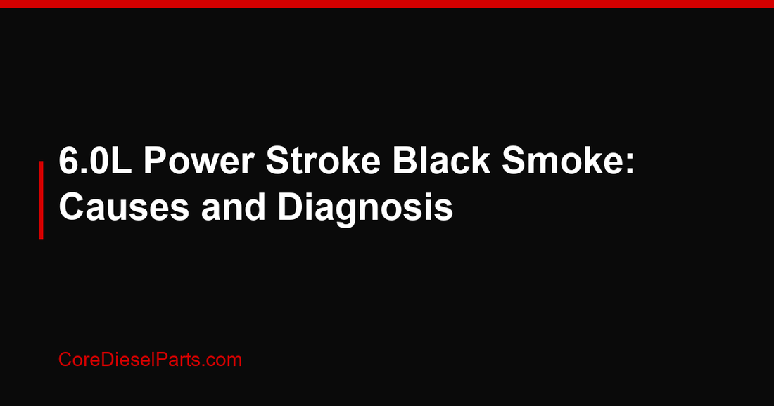 6.0L Power Stroke Black Smoke: Causes and Diagnosis
