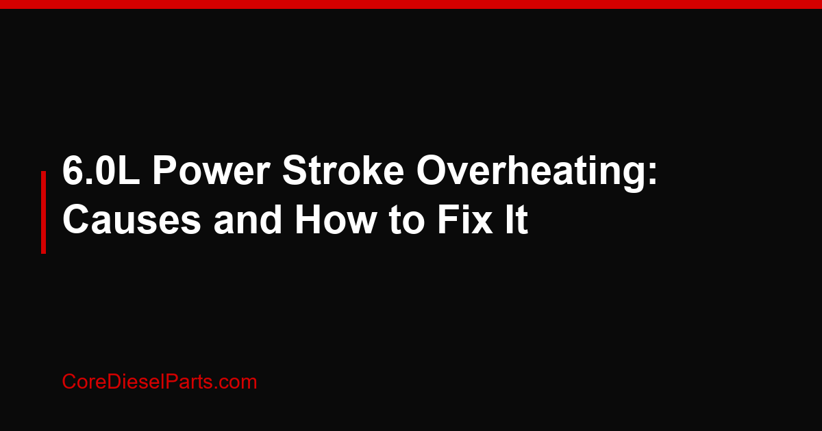 6.0L Power Stroke Overheating: Causes and How to Fix It