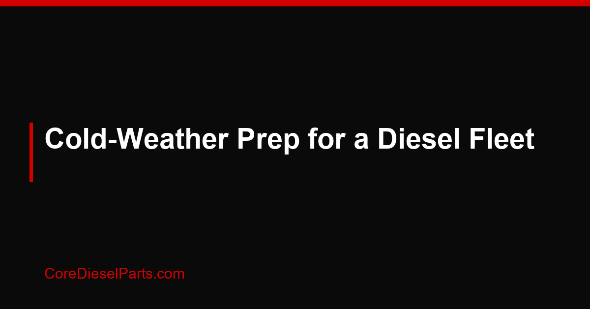 Cold-Weather Prep for a Diesel Fleet