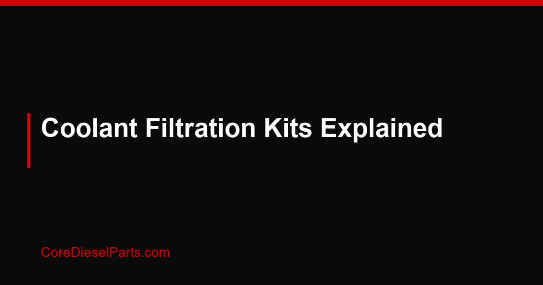 Coolant Filtration Kits Explained