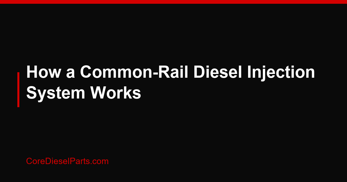 How a Common-Rail Diesel Injection System Works