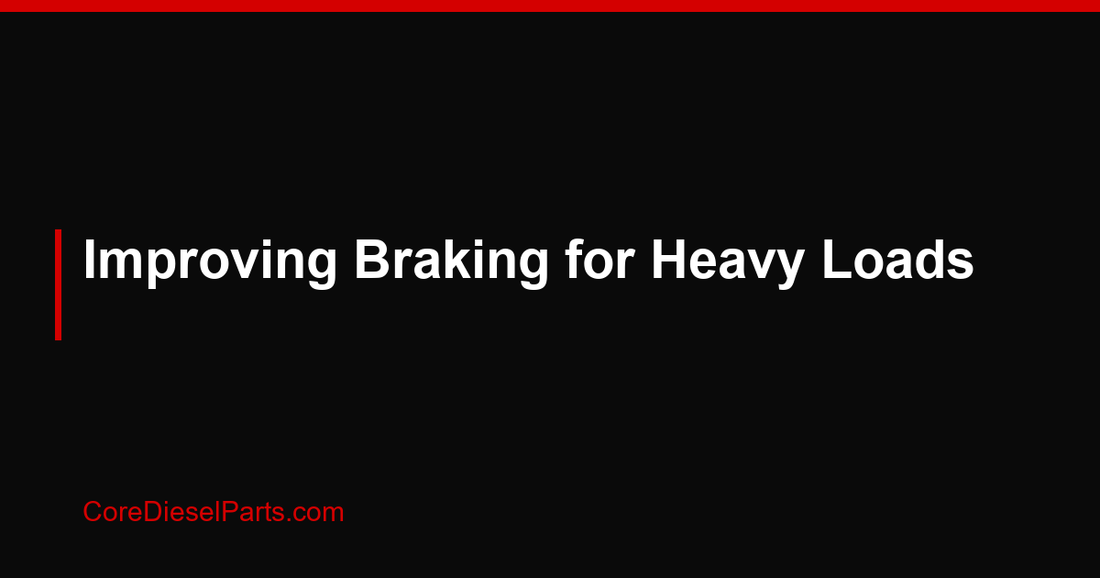 Improving Braking for Heavy Loads