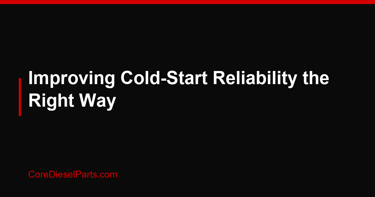 Improving Cold-Start Reliability the Right Way