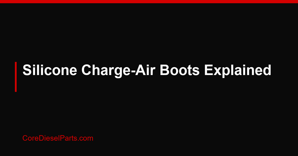 Silicone Charge-Air Boots Explained