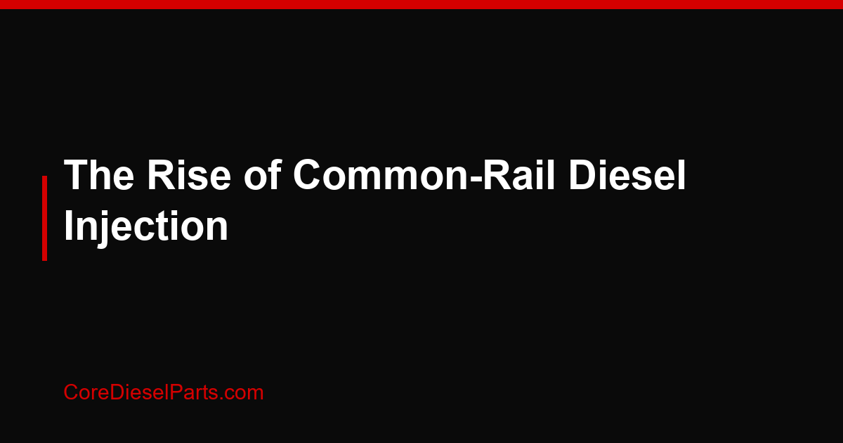The Rise of Common-Rail Diesel Injection