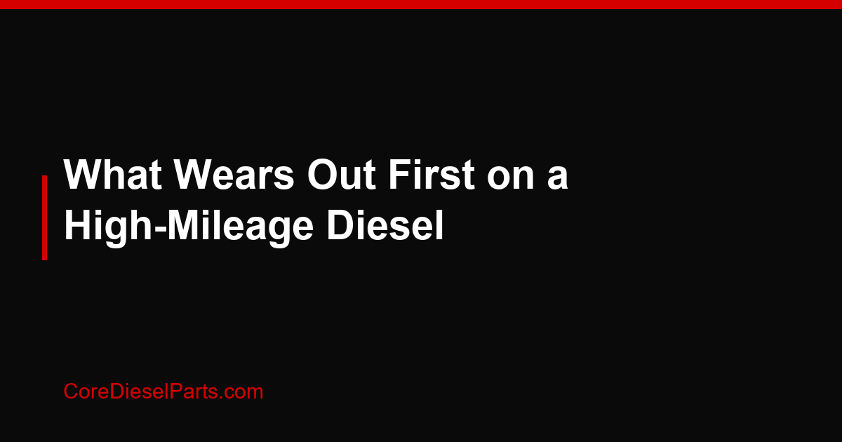 What Wears Out First on a High-Mileage Diesel