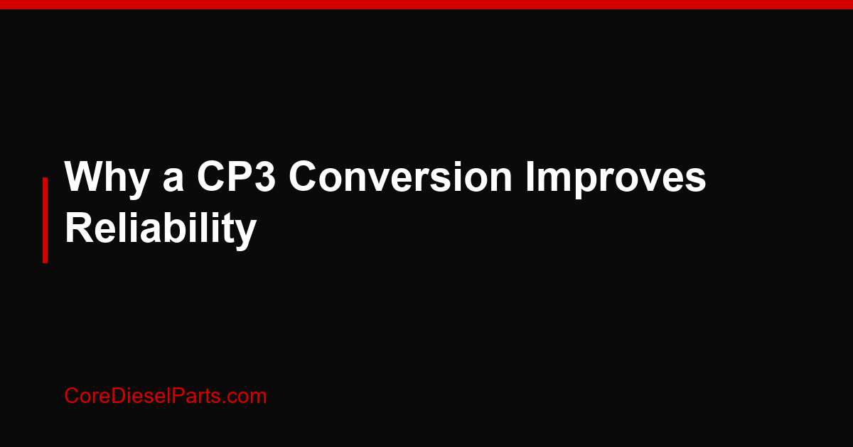 Why a CP3 Conversion Improves Reliability