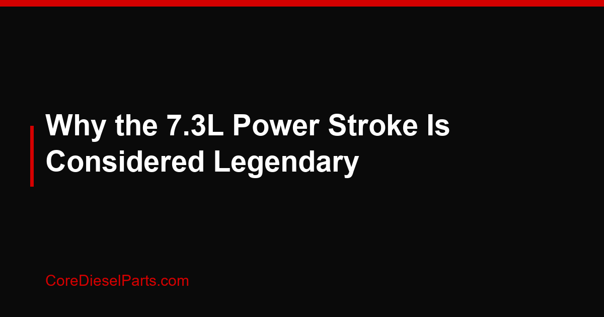 Why the 7.3L Power Stroke Is Considered Legendary