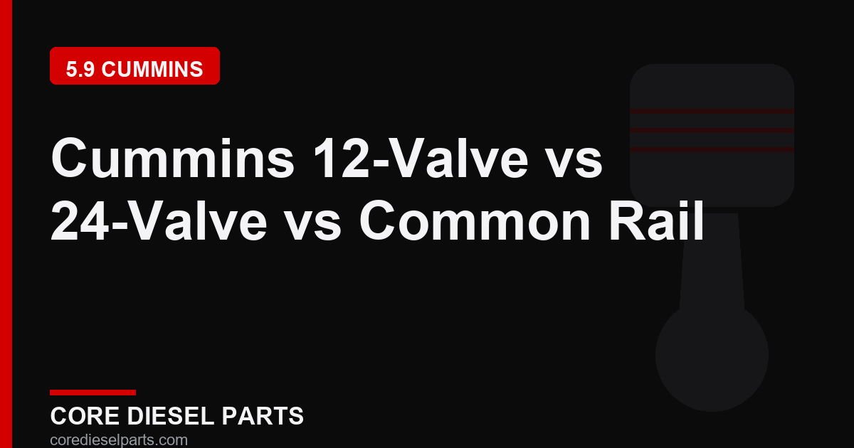 Cummins 12-Valve vs 24-Valve vs Common Rail