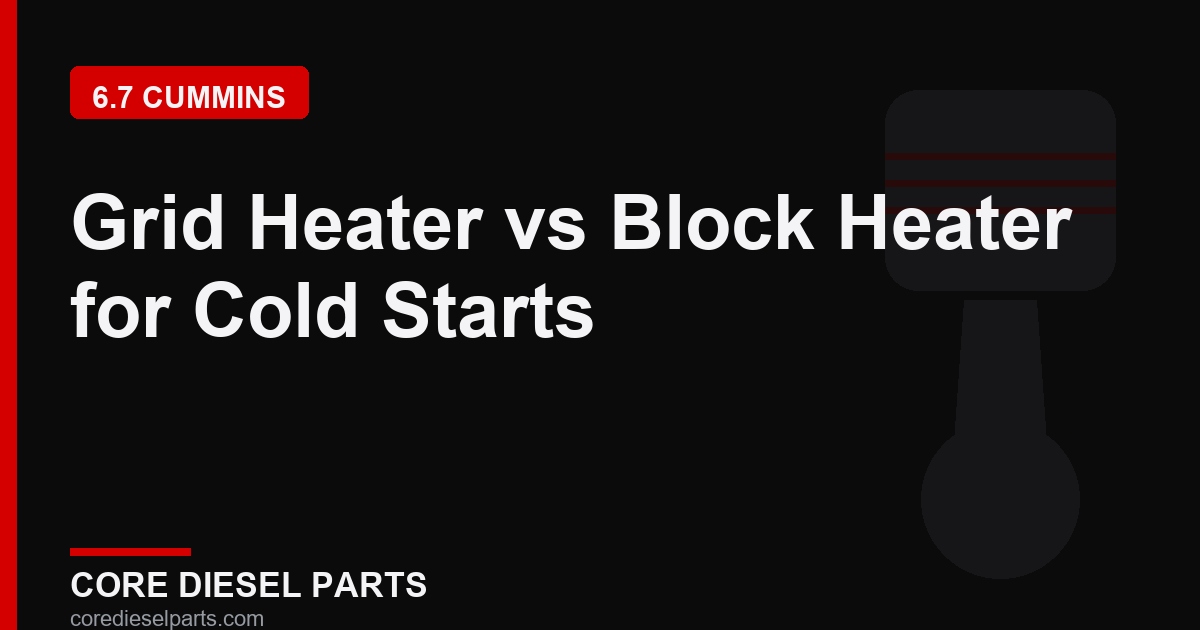 Grid Heater vs Block Heater for Cold Starts