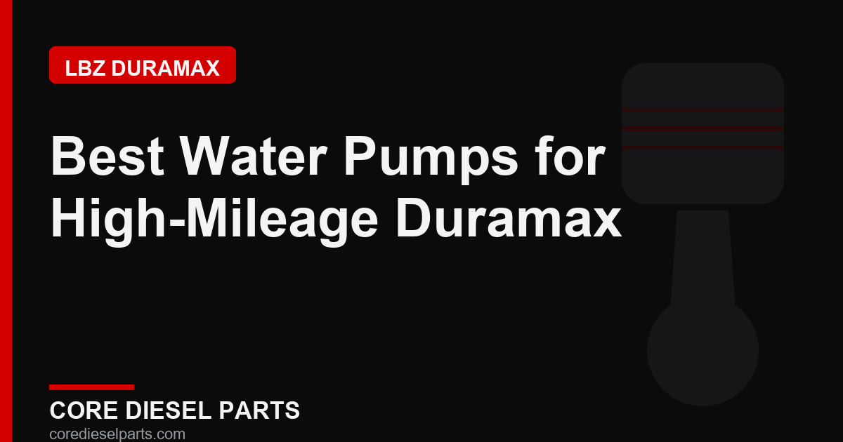 Best Water Pumps for High-Mileage Duramax