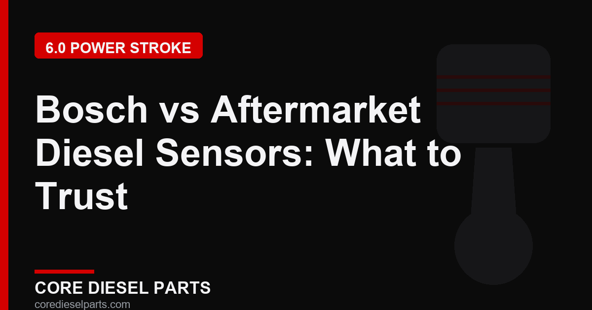 Bosch vs Aftermarket Diesel Sensors: What to Trust