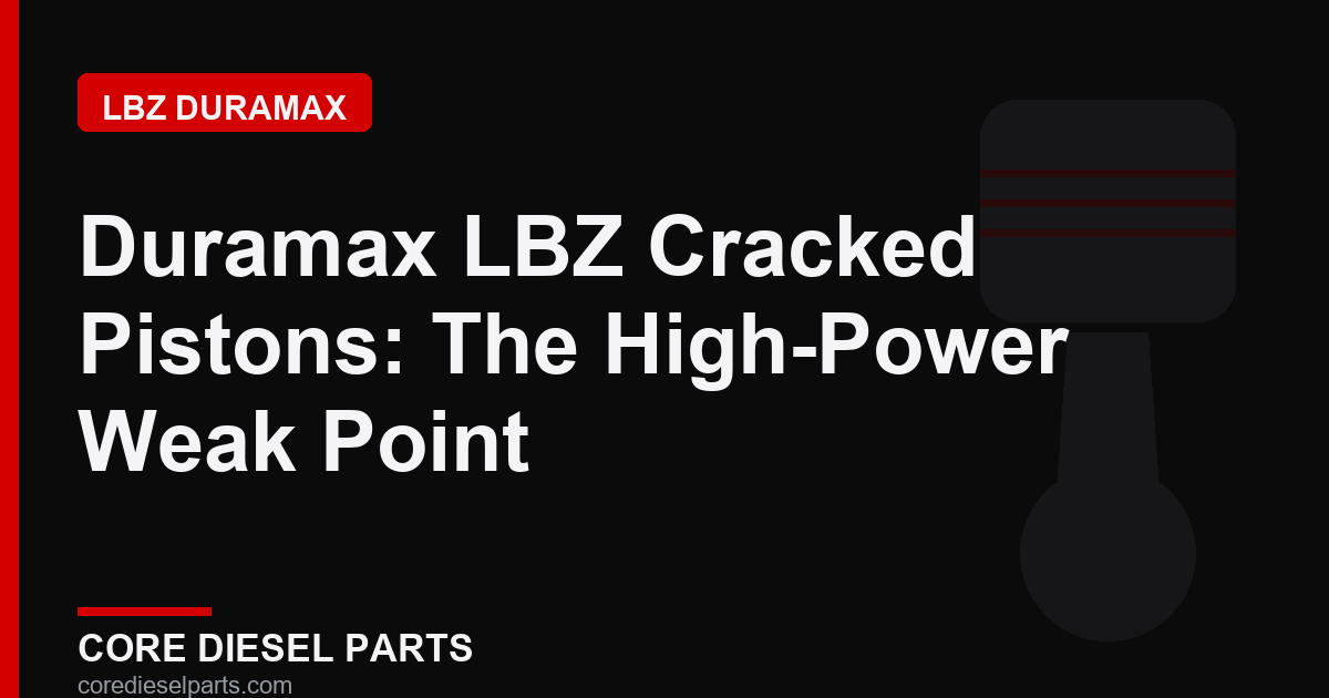 Duramax LBZ Cracked Pistons: The High-Power Weak Point