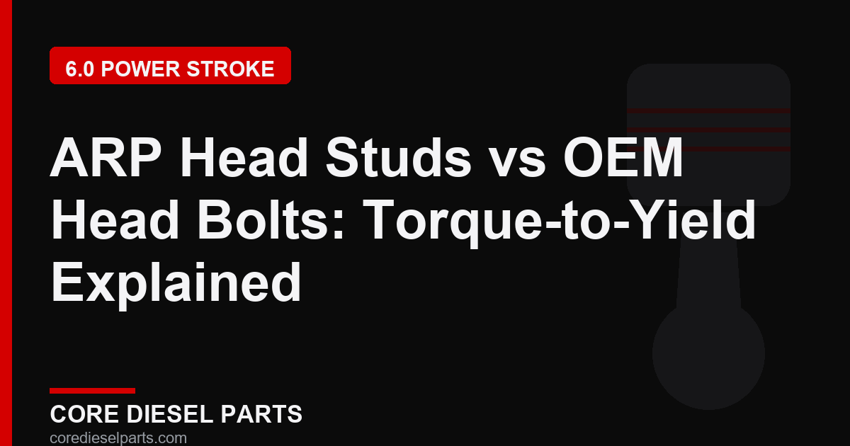 ARP Head Studs vs OEM Head Bolts: Torque-to-Yield Explained