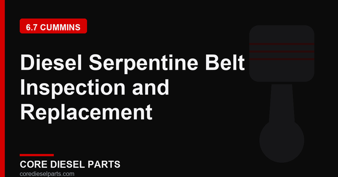 Diesel Serpentine Belt Inspection and Replacement