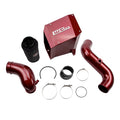 Wehrli 06-07 Duramax LBZ 4in Intake Kit Stage 2 - Red - Cold Air Intake for LBZ Duramax | WCF100302-Red