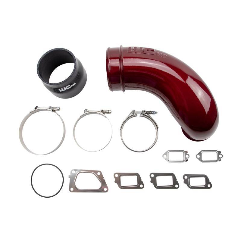 Wehrli 11-16 Chevrolet 6.6L LML Duramax 5in Intake Horn - WCFab Red - Air Intake Component | WCF100417-RED