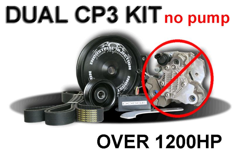 Industrial Injection 2003-13 Dodge 5.9L CR Dual Cp3 Kit Dodge 1200+ Hp (Kit Only) - Injection Pump | DCP3DKIT