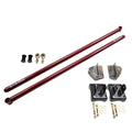 Wehrli 2011-2022 Ford Power Stroke RCLB/CCSB/SCSB 60in Traction Bar KIT WCFab Red - Suspension Arms & Component | WCF100388-RED