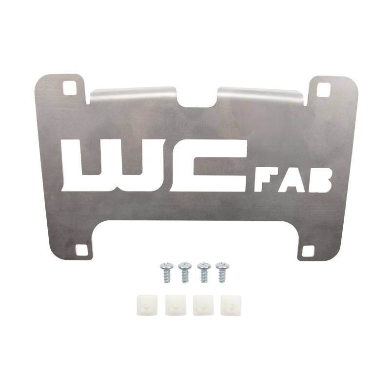 Wehrli 15-19 Chevy HD Lower Valance Filler Panel License Plate Mount Bracket - License Plate Relocation | WCF100156