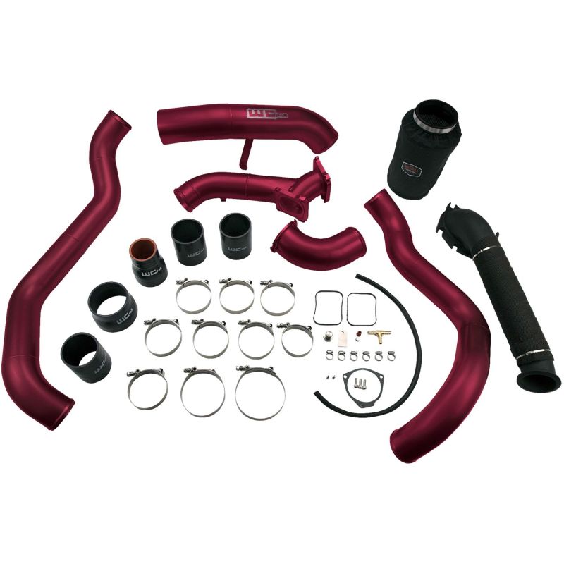 Wehrli 01-04 Chevrolet 6.6L LB7 Duramax High Flow Intake Bundle Kit - WCFab Red - Cold Air Intake | WCF100712-RED