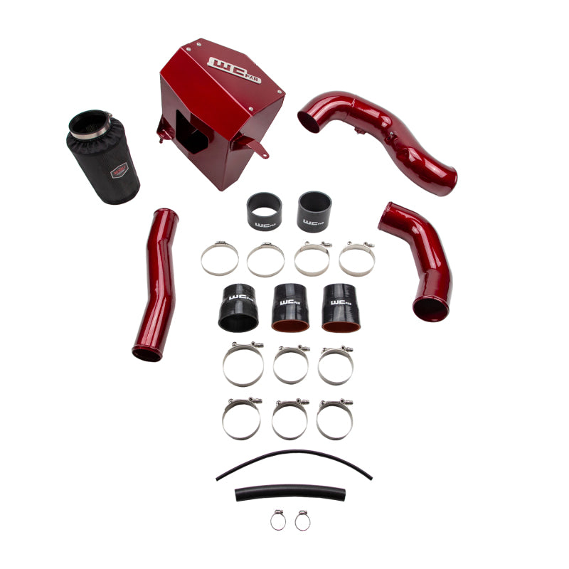 Wehrli 10-12 Cummins 6.7L Stage 2 High Flow Bundle Kit - WCFab Red - Cold Air Intake | WCF100419-RED