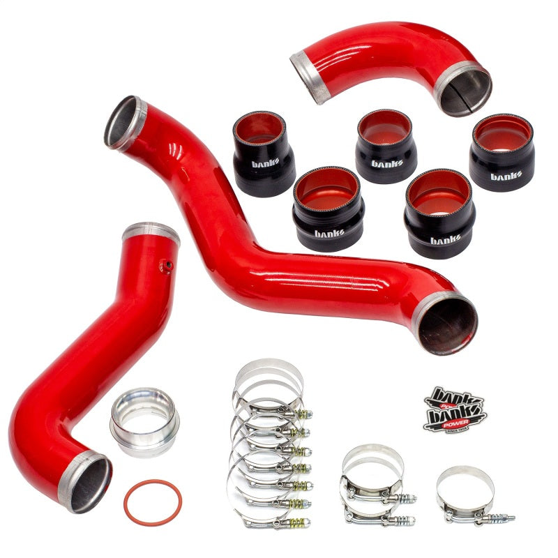 Banks Power 17-19 Chevy/GMC 2500HD/3500HD Diesel 6.6L Boost Tube Upgrade Kit - Red - Intercooler Ducting | 25999