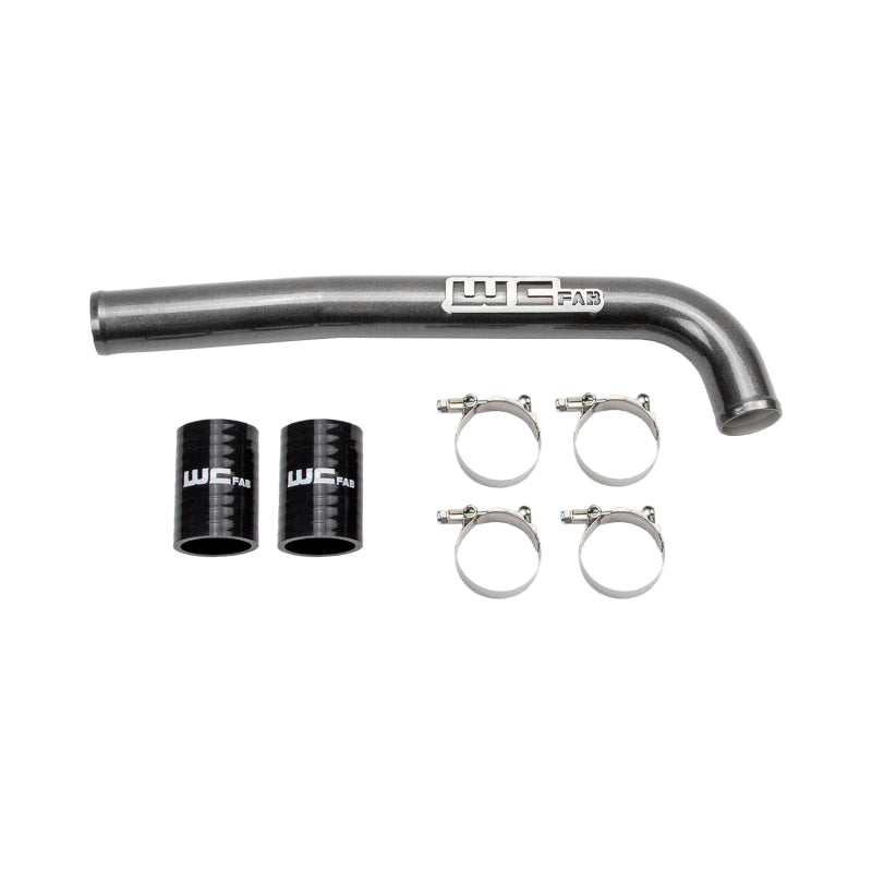 Wehrli 19-23 Cummins 6.7L Upper Coolant Pipe - Bengal Silver - Radiator Hose | WCF100223-BS