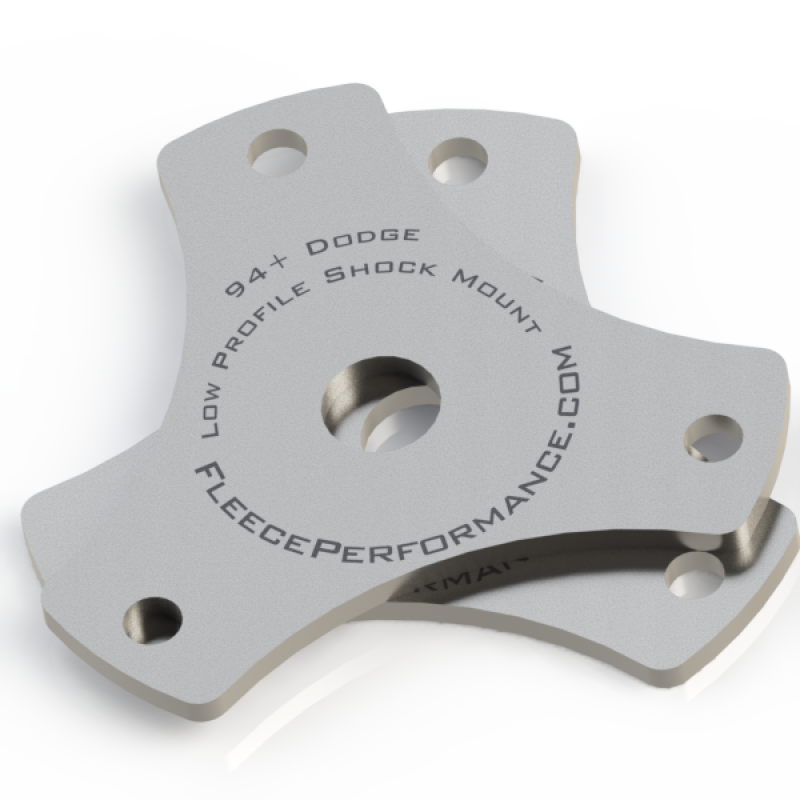 Fleece Performance 2500 and 3500 Low Profile Shock Mounts - Shock Mounts & Camber Plate | FPE-LPSM