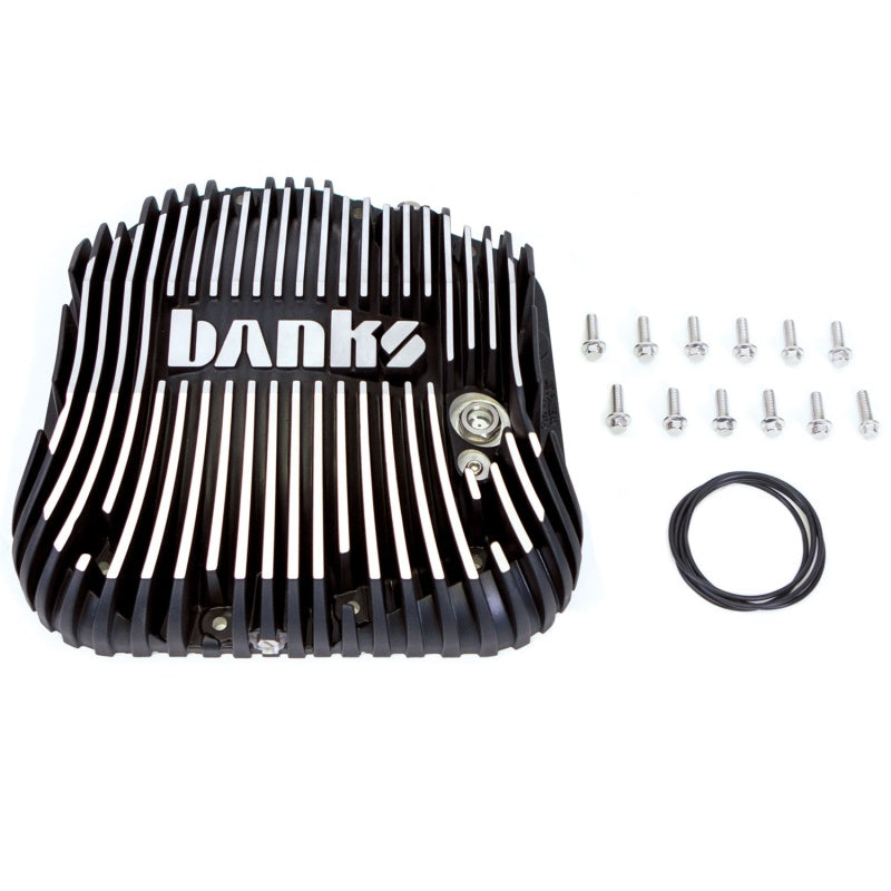Banks Power 85-19 Ford F250/ F350 10.25in 12 Bolt Black Milled Differential Cover Kit - Diff Cover | 19252