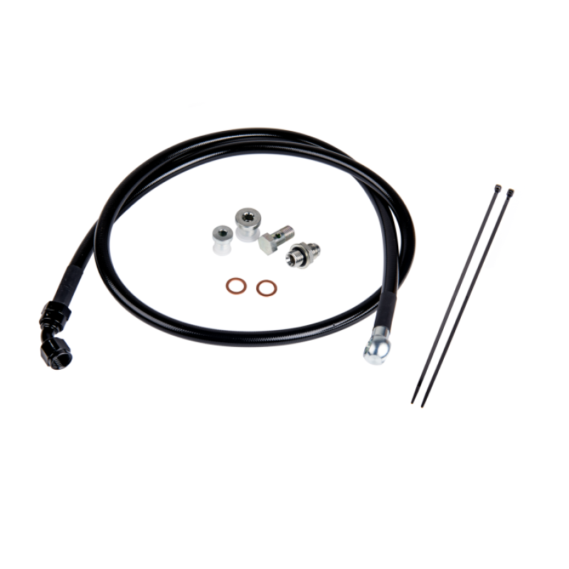 Fleece Performance Duramax Remote Turbo Oil Feed Line Kit for 01-16 6.6L Duramax Turbochargers - Oil Line Kit | FPE-DTFL-0116